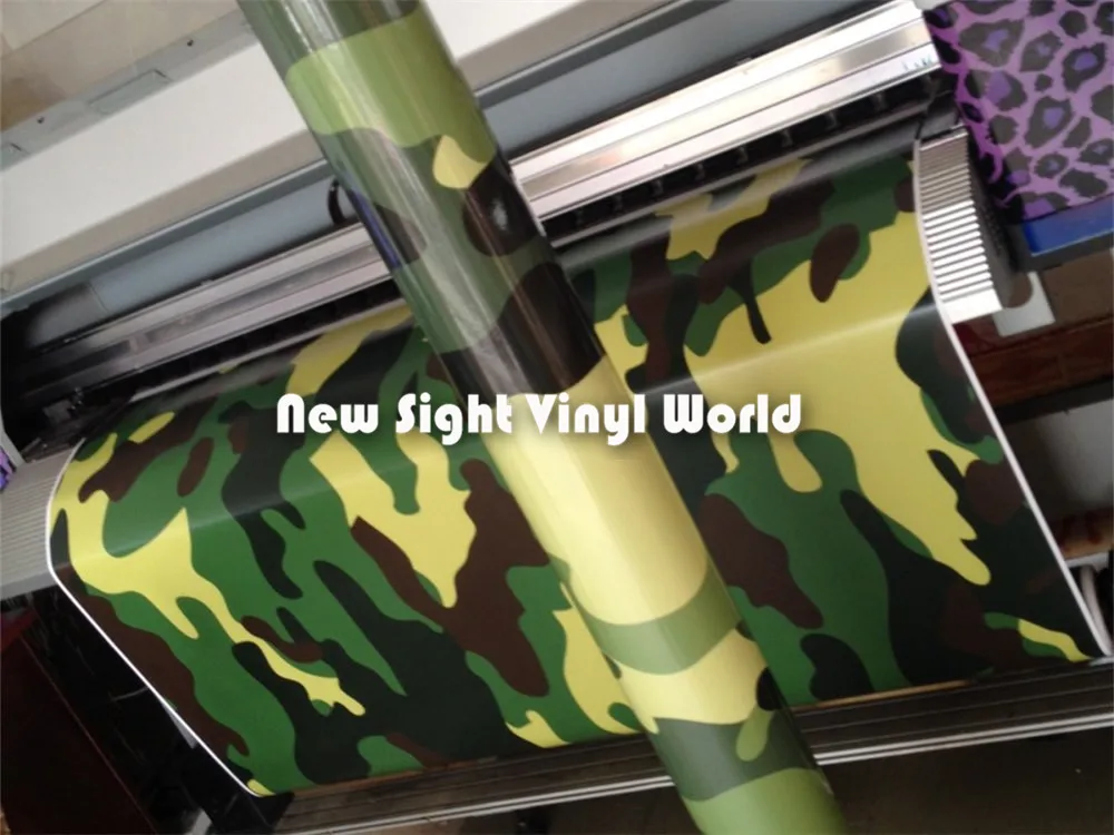 Green Military Camouflage Wrap Jungle Camo Vinyl Sheet Bubble Free Vehicle Size:1.50*30m/Roll | Автомобили и мотоциклы