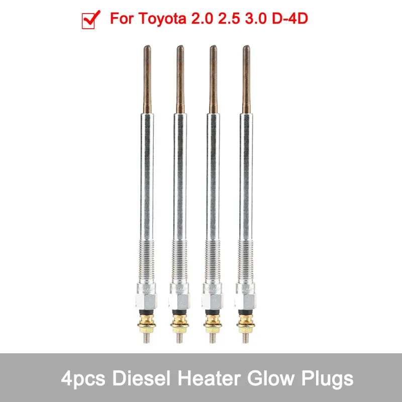 4 шт. металлический автомобильный дизельный Обогреватель светящиеся пробки для