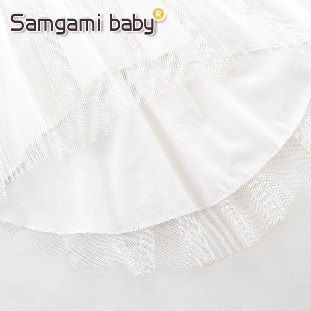 Одежда SAMGAMI для родителей и детей белая сетчатая жилетка из пряжи топы семейная