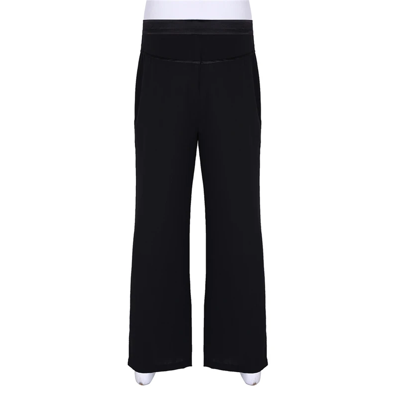 IIXPIN Мужские штаны для латинских танцев с атласной талией и боковой полосой