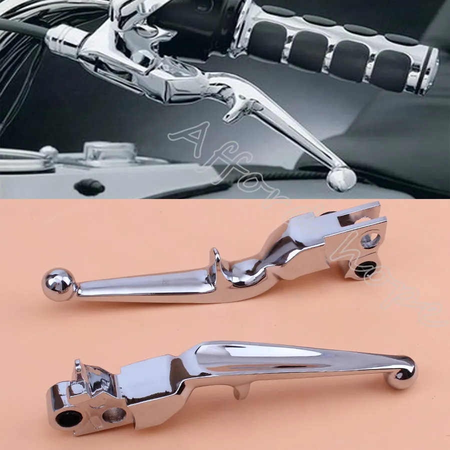 1 пара хромированных алюминиевых деталей для мотоциклов ручные рычаги рычаг