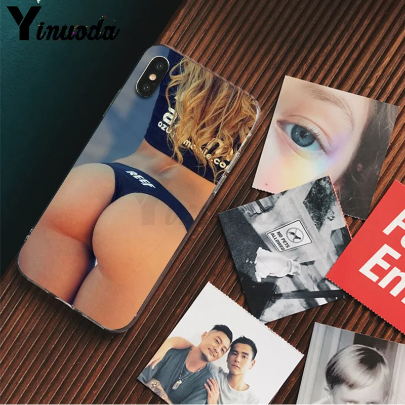 Yinuoda, сексуальное нижнее белье, бикини для женщин, девушек, мягкая оболочка, чехол для телефона для iPhone 8, 7, 6, 6S Plus, 5, 5S, SE, XR, X, XS, MAX, чехол