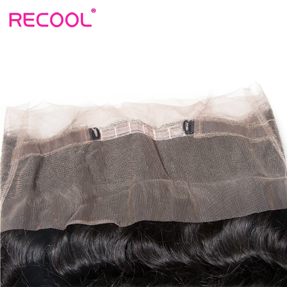 Recool волос 360 Кружева Фронтальная с Связки бразильский свободные глубокая волна 3