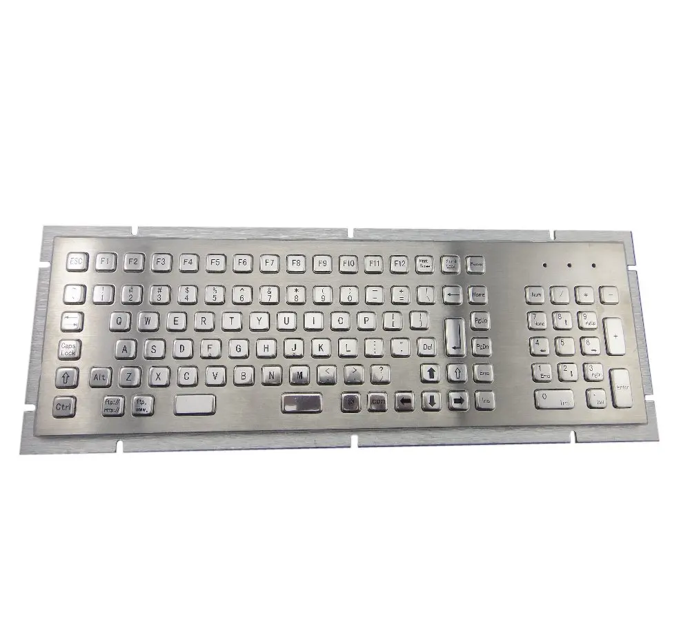 103 клавиш NEMA 4/4x или IP65 промышленный/Киоск металлический ПК клавиатура с металлическим корпусом из нержавеющей стали для станка с ЧПУ, Платформа Управления