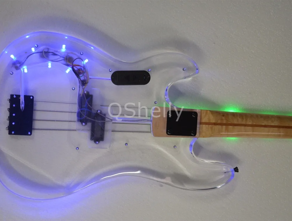 Одежда высшего качества QShelly по заказу Крупногабаритные акриловые 4 строки Jazz Bass