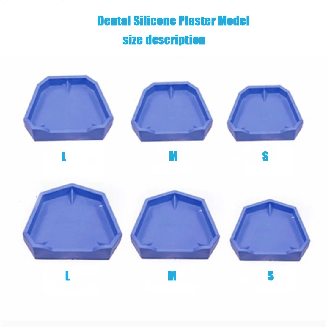 Набор для стоматологической модели 2 шт. 3 размера основа формы гипсовая лоток