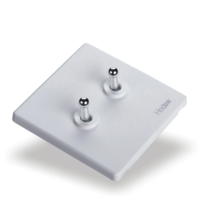 Декоративная настенная розетка 86 Тип скрытого белого ретро двойная панель