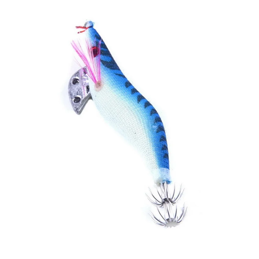 7Pcs Wood Shrimp Fishing Lure 8.5CM 11G Squid Jigs 2.5# Artificial Octopus Cuttlefish Baits | Спорт и развлечения