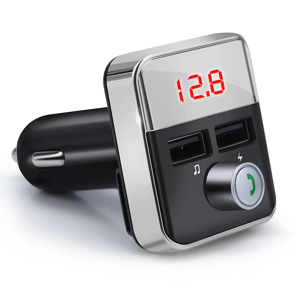 Fm-передатчик Aux модулятор Bluetooth Handsfree автомобильный комплект автомобильный аудио mp3-плеер с 2.1A Быстрая зарядка двойной USB Автомобильное зарядное устройство