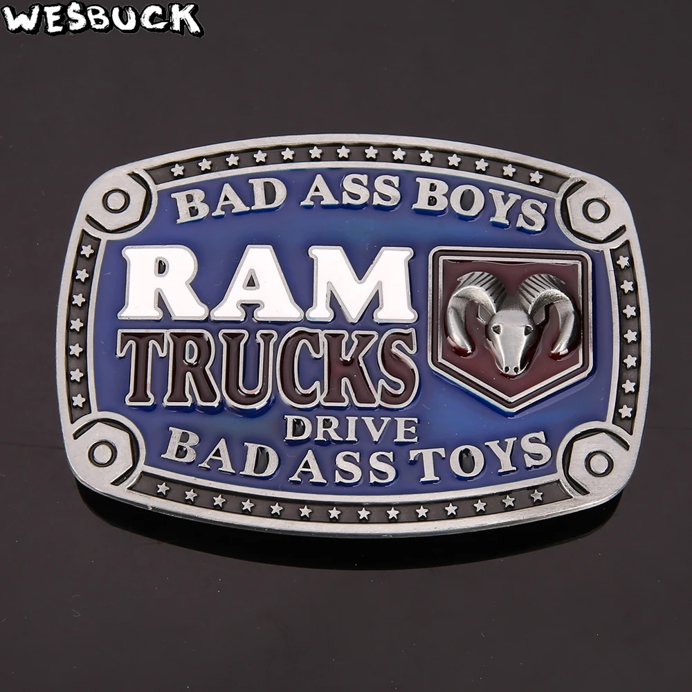 WesBuck Новое поступление Мужская пряжка для ремня модная Bad Ass мужские аксессуары 5