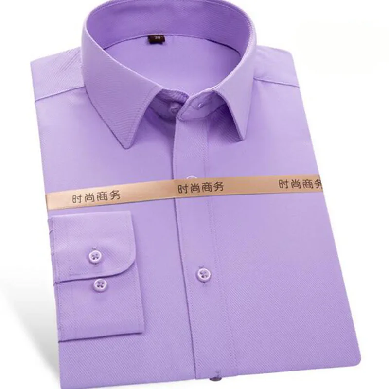 Мужские рубашки однотонные яркие цвета дышащие мягкие тканевые облегающие с