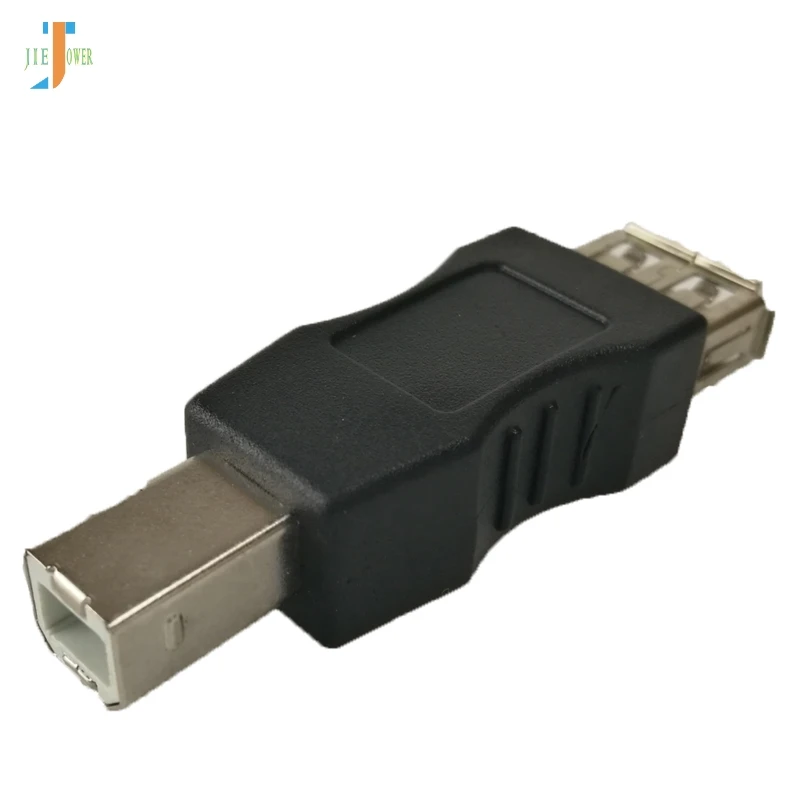 

200 шт./лот черный адаптер USB 2,0 A мама-USB B папа конвертер для принтера сканера