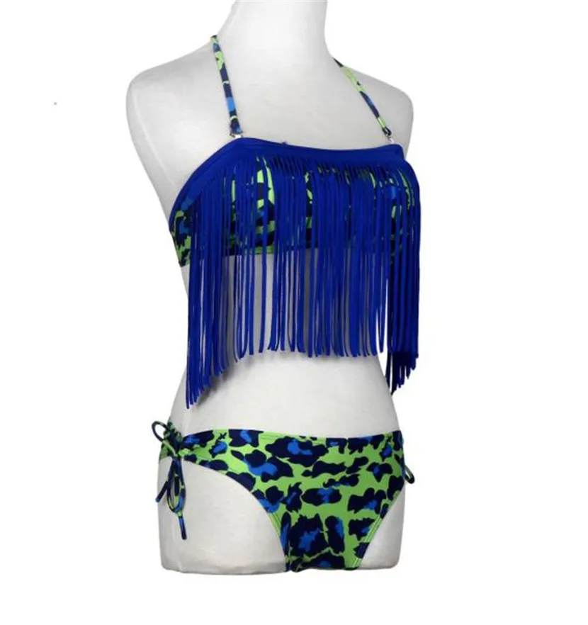 Womail 2017 новые повседневные сексуальные леопардовые кисточка купальники женский