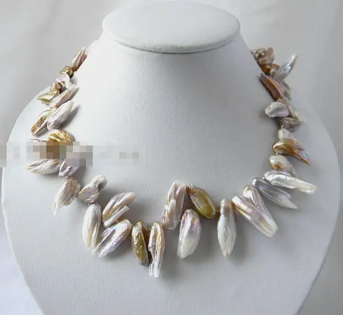 Ожерелье из пресноводного жемчуга реборн с крылом лаванды 17 &quot35&quot 10 мм x 23 |