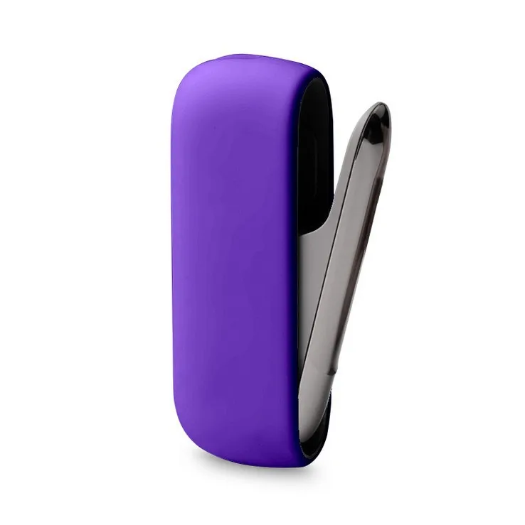 9 цветов Мягкий силиконовый чехол для IQOS 3,0 Мульти Чехол - Цвет: Purple