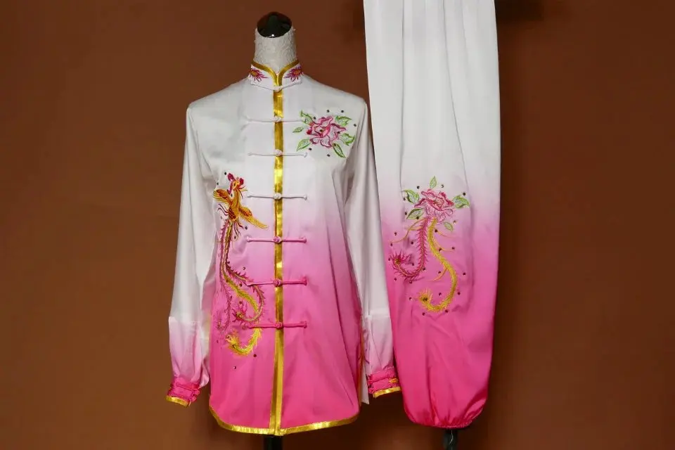 Wushu taichi одежда тайцзи changquan Униформа боевых искусств соревнование вышитая kungfu