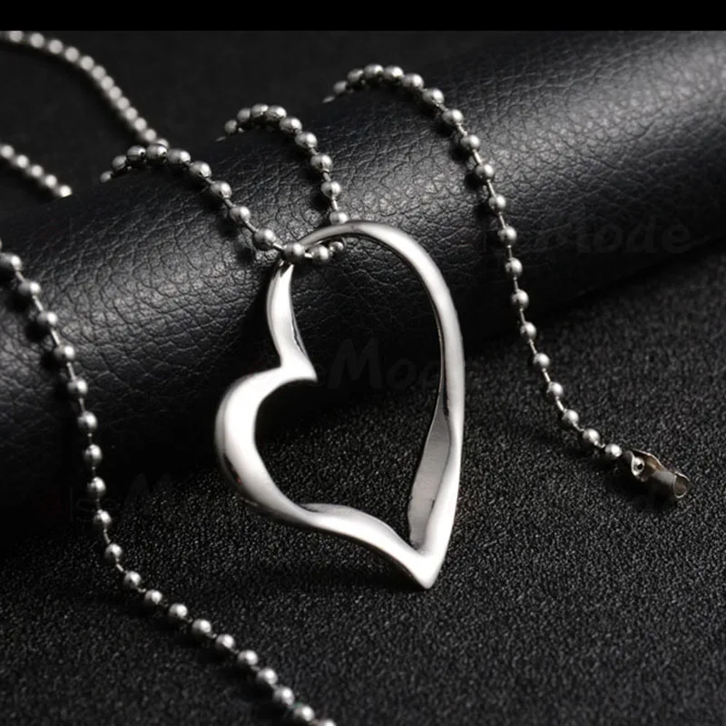 Модное ожерелье ELSEMODE с подвеской в виде сердца цепочка из нержавеющей стали