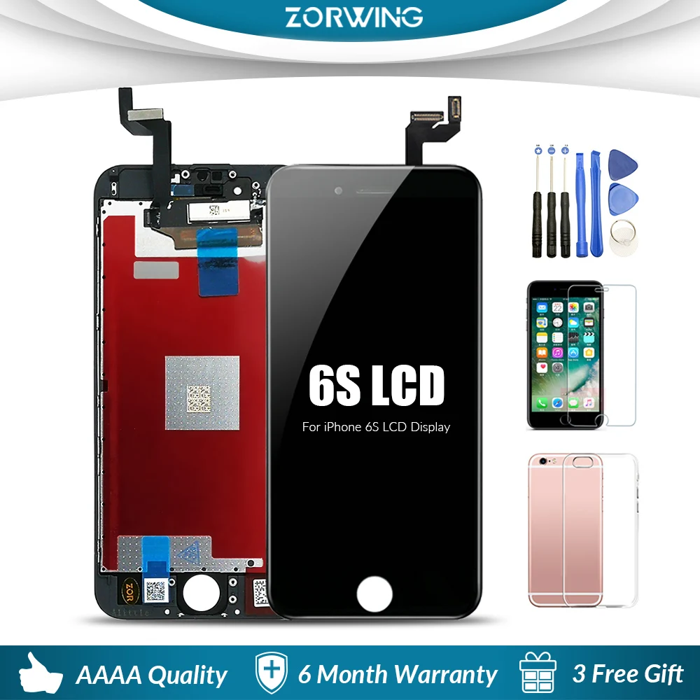 ЖК-экран для iPhone 6 6S 7 8 Plus дисплей с дигитайзером и сенсорным экраном в сборе 5s XR X XS