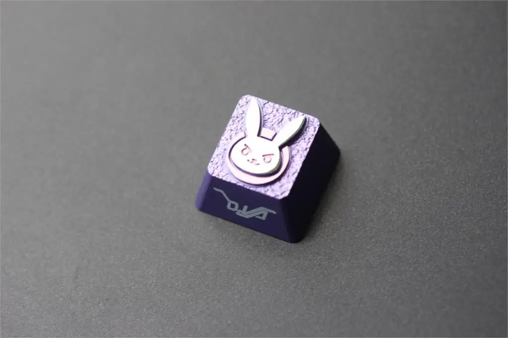 [Hfsecurity] DVA розовый цвет 3D алюминиевый ключ Кепки D. Va ключ Кепки s для механической клавиатуры
