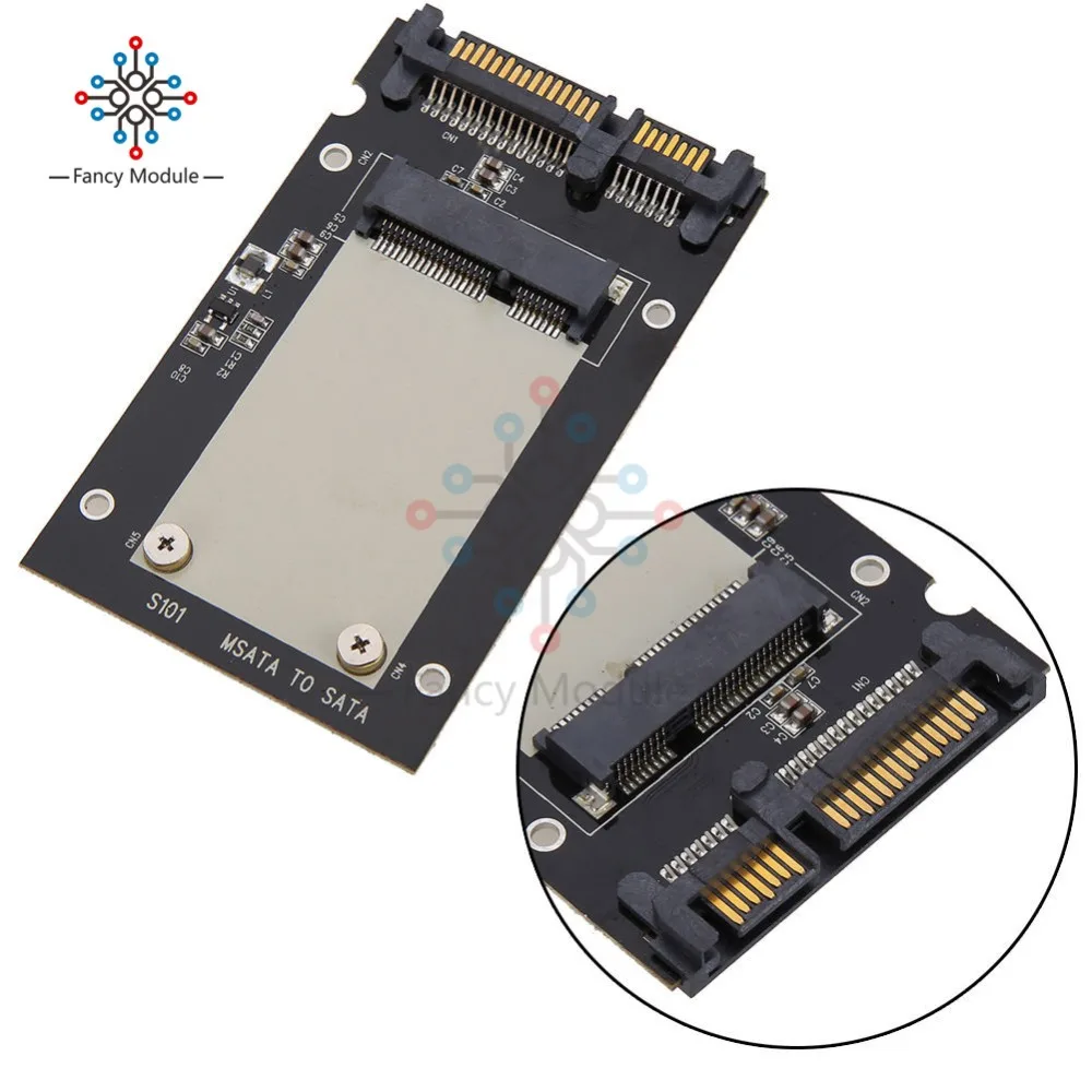 Mini Pcie PCI E mSATA SSD до 2 5 &quotSATA3 Конвертор SATA адаптер черная карта для Windows2000/XP/7/8/10 Vista Linux