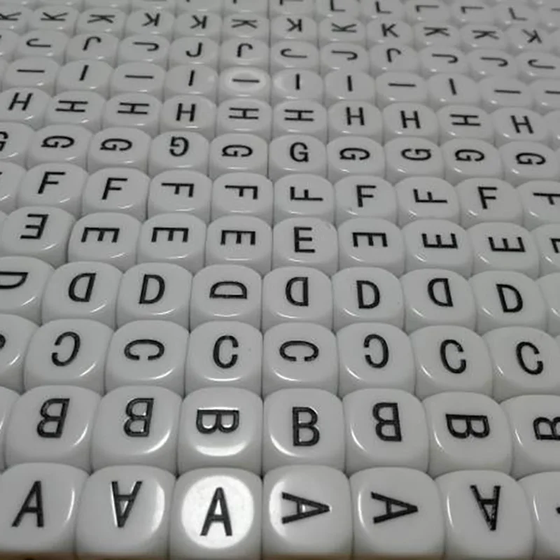 26 шт./компл. Алфавит акриловый паззл с игральными кубиками игры верхний корпус
