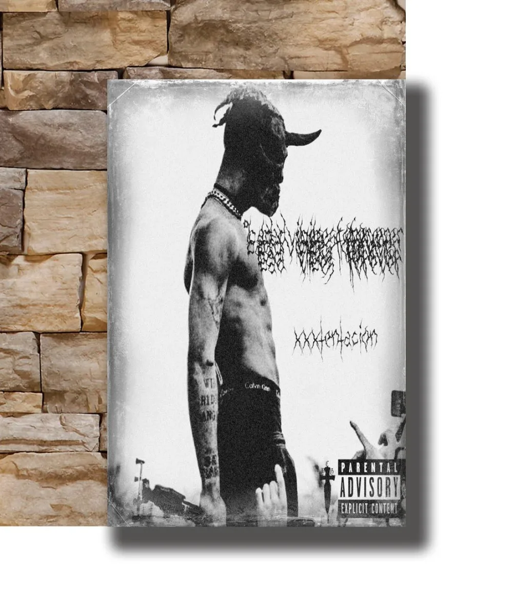 Художественный плакат новый XXXTentacion Rap Hip Hop Music Star рэпер певец 17 светильник лый