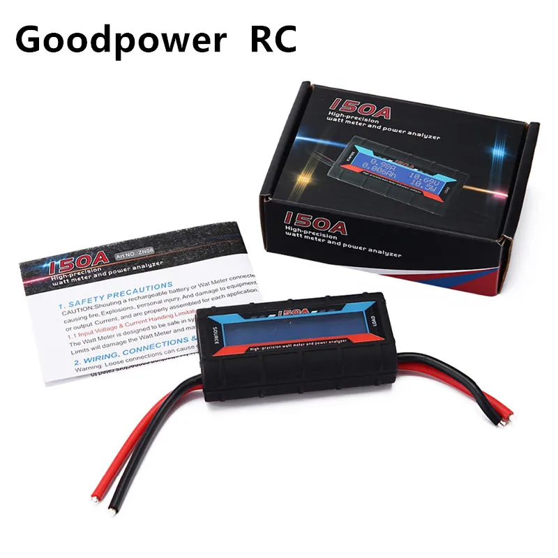 G.T POWER RC 150A Высокоточный ватт метр и анализатор мощности с ЖК дисплеем подсветкой