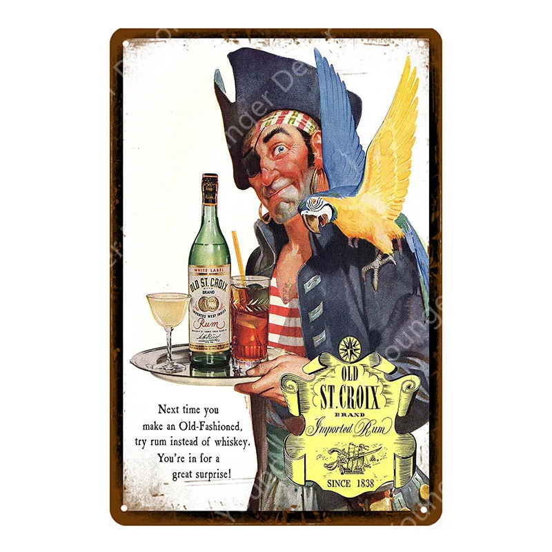 Винтажные ледяные Бакарди Foster's Coors пивные металлические знаки настенная доска