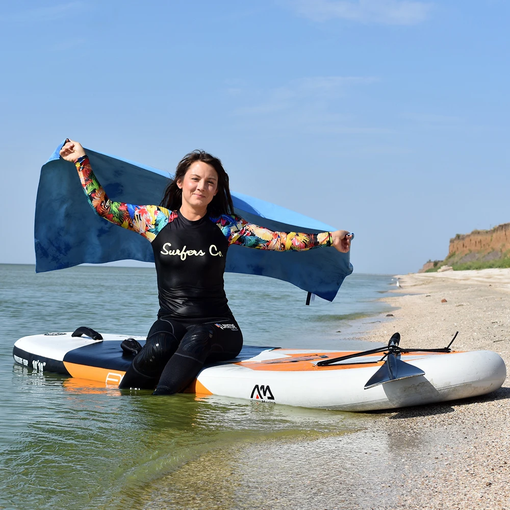 Быстросохнущее мягкое полотенце Zipsoft коврик из микрофибры для путешествий