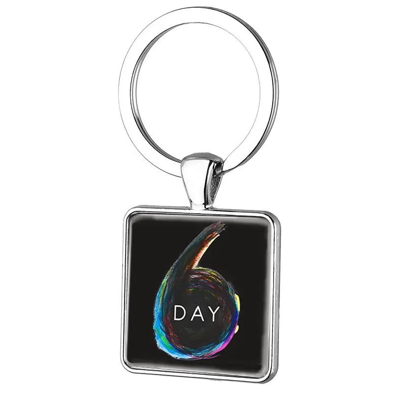 DAY35 Tafree, модный Kpop Day6 брелки Персонализированные серебряный цвет ключи цепочки Ключи Кольца Автомобильный ключ для фанатов Keepsake ювелирные изделия Day34 - Цвет: DAY35