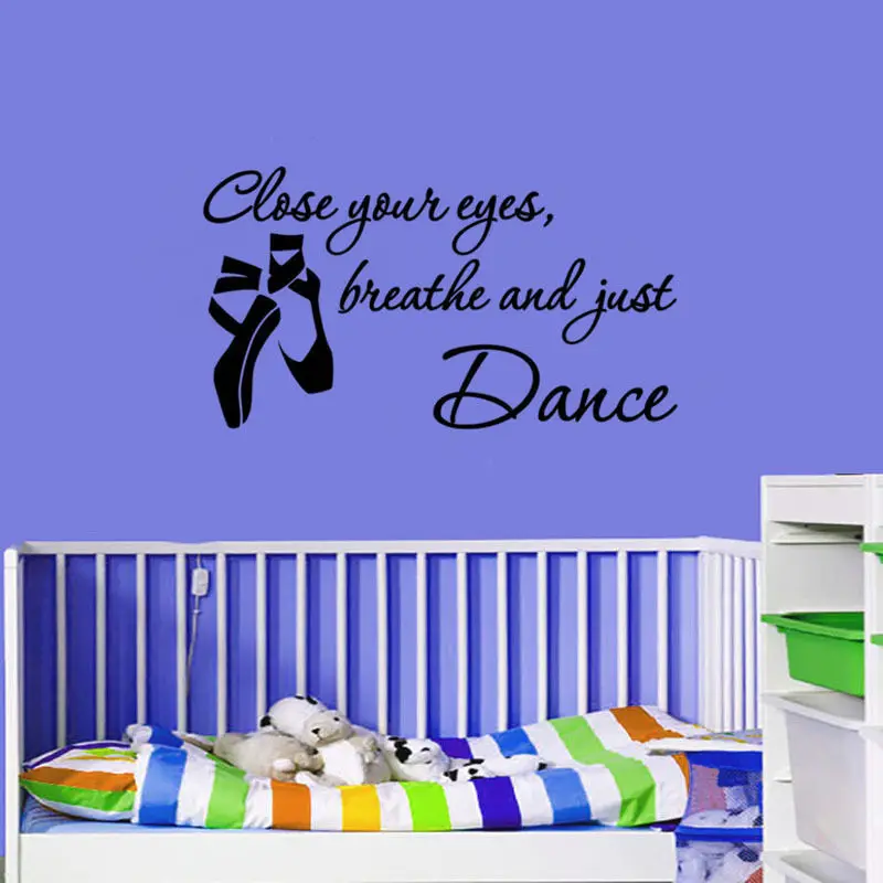 Закройте глаза дышащая и просто Танцующая Цитата танцевальная студийная