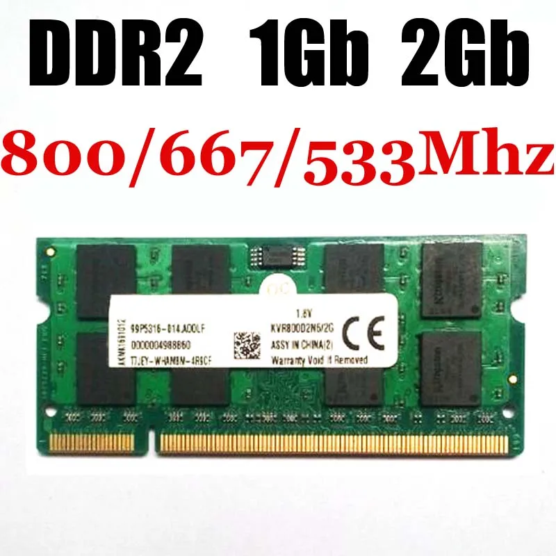 Ноутбук sodimm RAM 1Gb память DDR2 2Gb 533Mhz 667Mhz 800Mhz пожизненная Гарантия хорошее качество|ddr2
