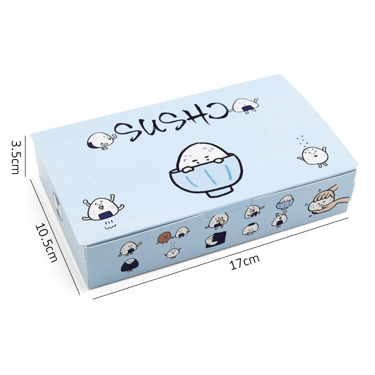 20 шт. коробка для суши упаковка быстрая еда одноразовая Японский Рисовый шар