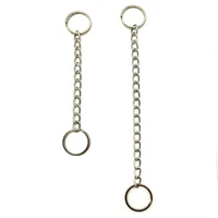handmade pants chain metal split keyring keychain connecting key buckle circular double keyrings key chain key chains