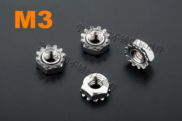 500 шт./лот M3 Kep K гайка из нержавеющей стали|nuts stainless steel|k nutsstainless nut |