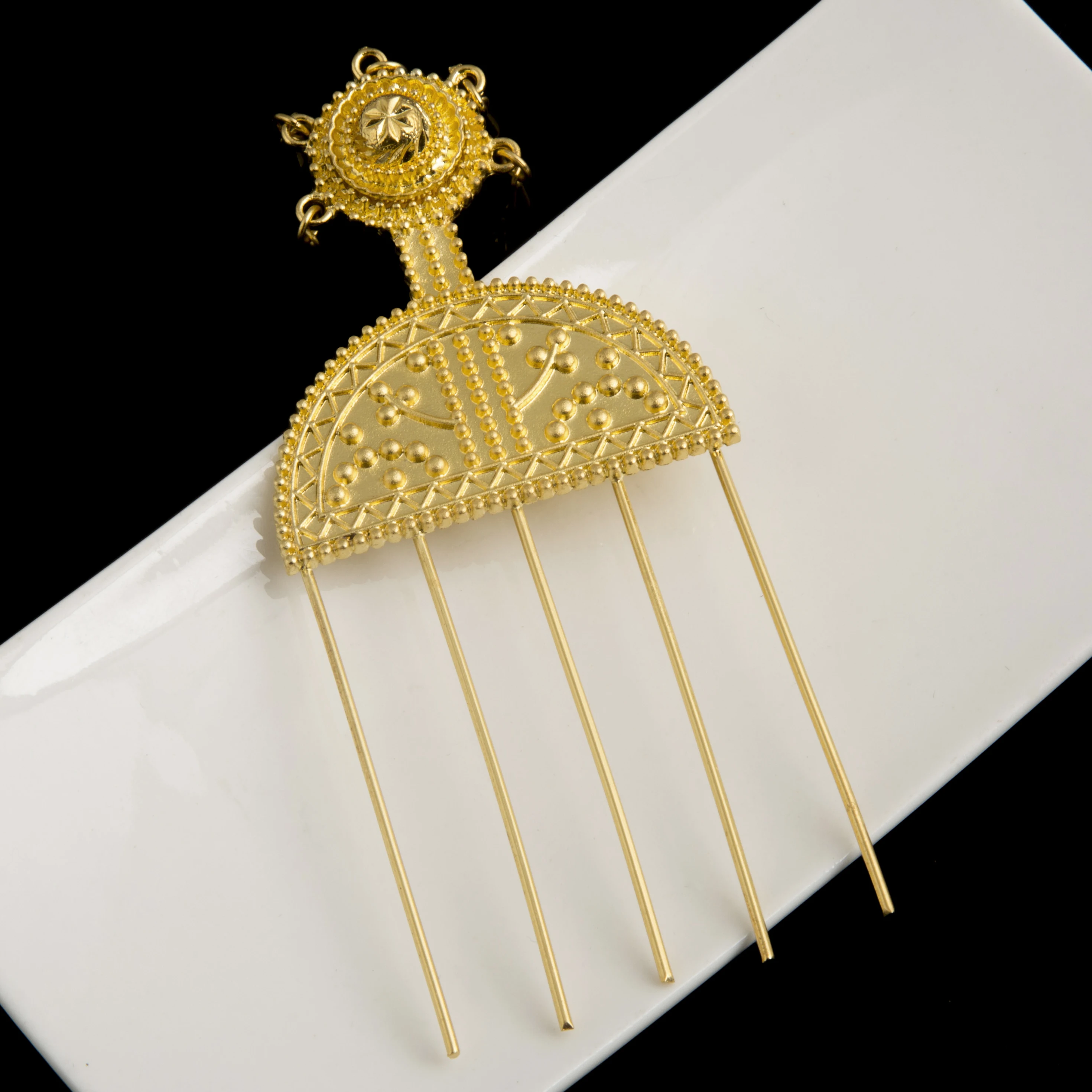 Эфиопские гребни для волос золотого цвета Эфиопия африканская шпилька Эритрея