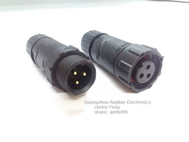 Заводская Продажа напрямую M14 водонепроницаемый разъем 3-контактный стыковой