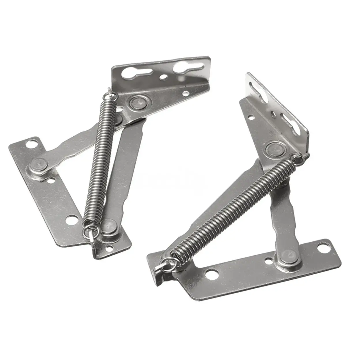 WSFS Hot 2x 80 degree Sprung Hinges Cabinet Door Lift Up Stay Flap Top Support Cupboard Kitchen