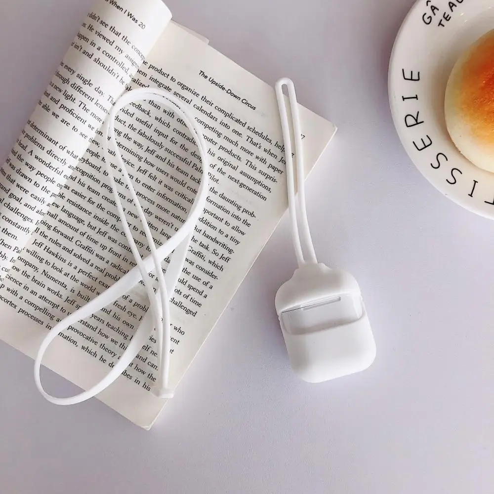 Беспроводной силиконовый чехол для наушников с двойным ремешком Apple AirPods
