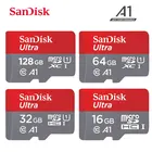 Карта памяти Sandisk Micro SD для смартфонов, класс 10, карта памяти 16 Гб, 32 ГБ, 64 ГБ, 100% ГБ, 128 ГБ, 512 ГБ, 256 ГБ