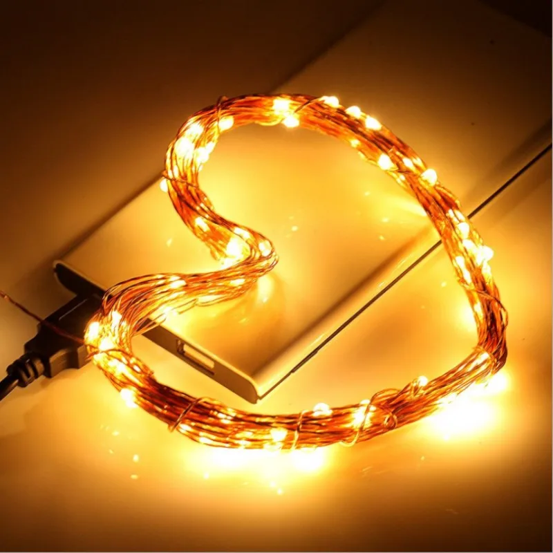 10 м 100LED USB медный провод струнный светильник s праздничный водонепроницаемый