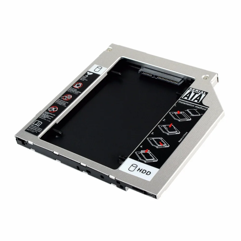 9.5mm Second HDD Caddy SATA 2.5&quot Hard Disk Drive SSD Enclosure for Laptop Optical Bay D5429D|enclosure wall|enclosure hddssd manufacturers |