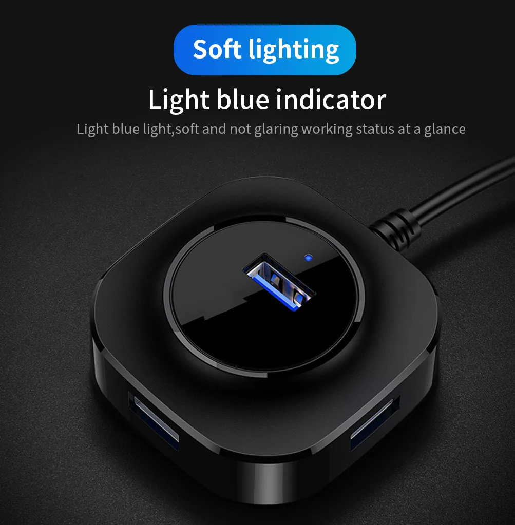 Концентратор usb 3 0 с 4 портами концентратор кабелем type-c usb-кабеля 20 см для xiaomi huawei