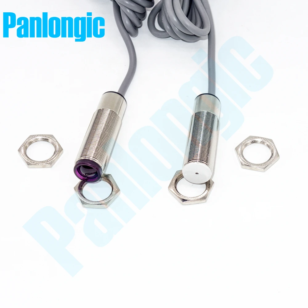 Фотоэлектрический цилиндрический усилитель M18 E3F18 10DP1 Laser Through Beam PNP NO Type DC 12 24V