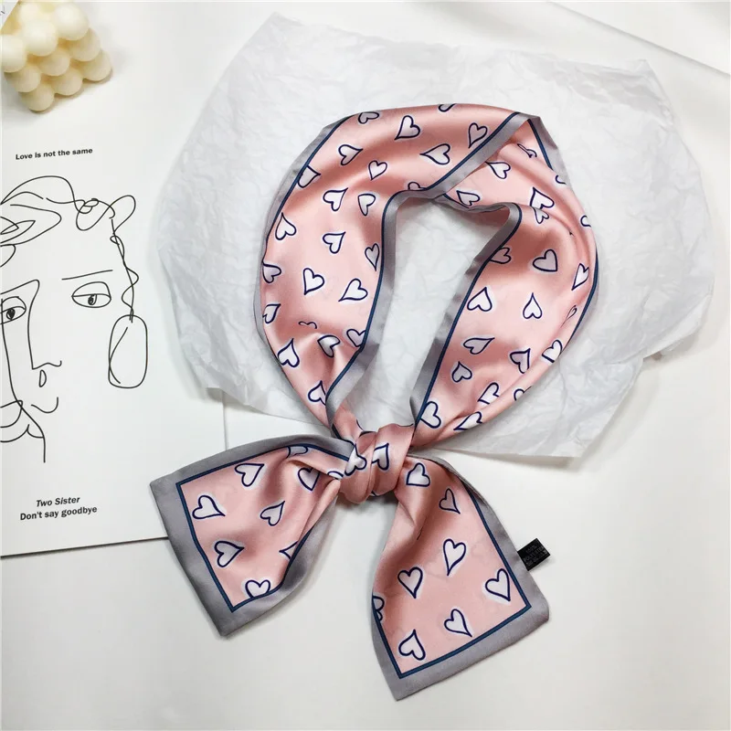 RUBY VICKY Spring And Autumn Narrow Strip Scarf Summer Belt Ribbon Bag Decorative Small Silk Female | Аксессуары для одежды