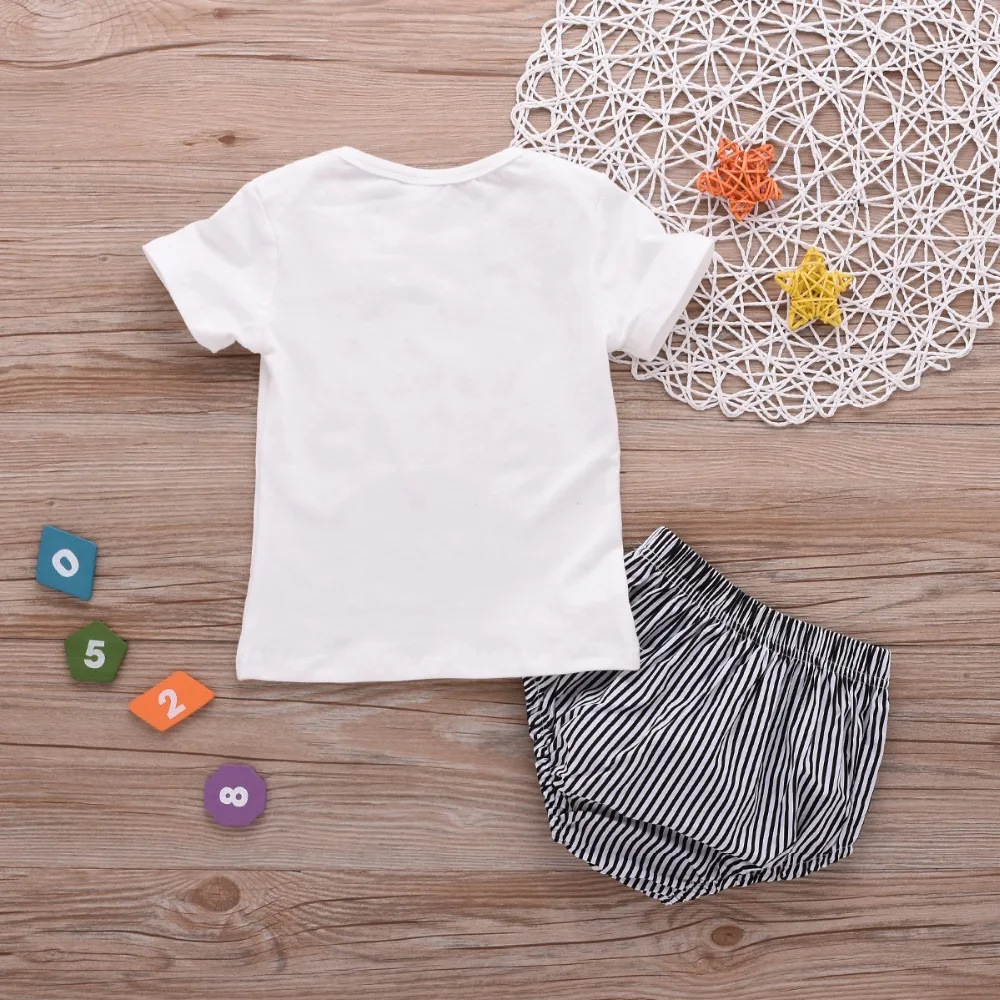 Одежда для новорожденных от 0 до 24 месяцев комплект из 2 предметов футболка с