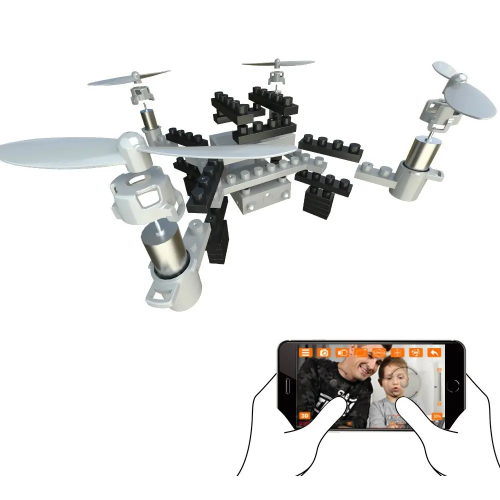 Радиоуправляемый Дрон EBOYU(TM) M3HW FPV Wi Fi блоки сделай сам квадрокоптер с удержанием