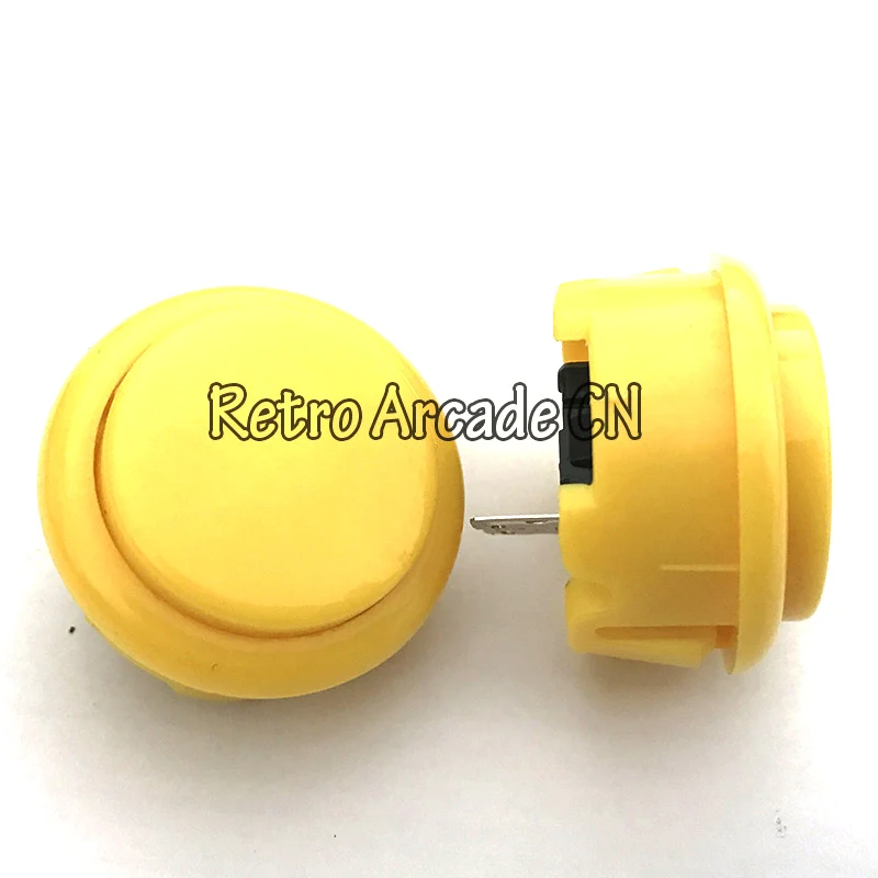 

100PCS/lot 30mm Round Push Button/arcade button with switch, buttons for arcade game machine DIY arcade controller
