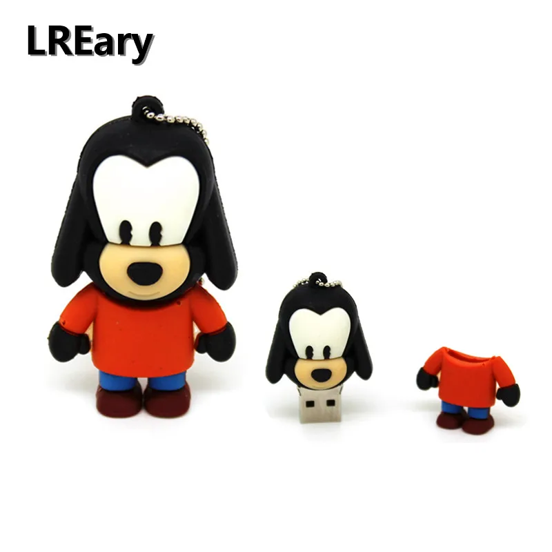 Мультфильм белый желтый собака флэш накопитель usb memory stick pendrive милый флеш
