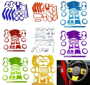 Накладка на руль, хромированная, 18 шт., 9 цветов